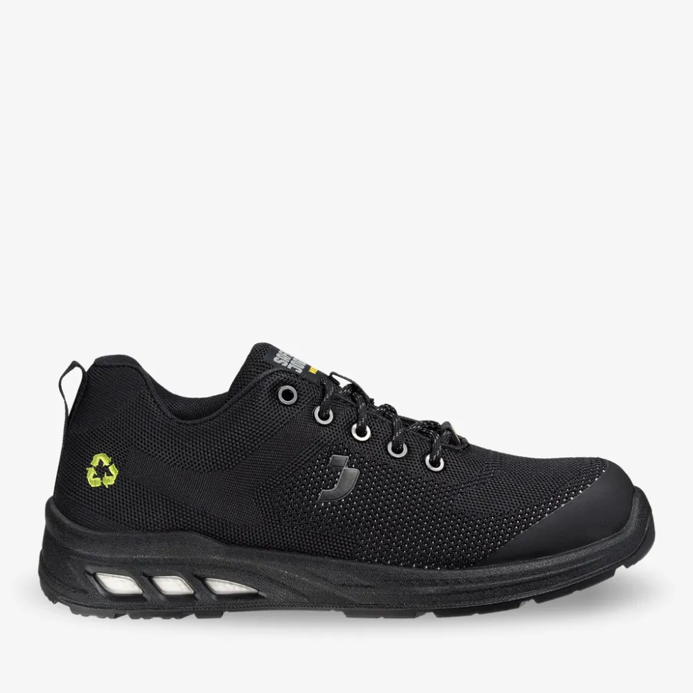 Ecofitz S1P Low Zwart (BLK) voorkant