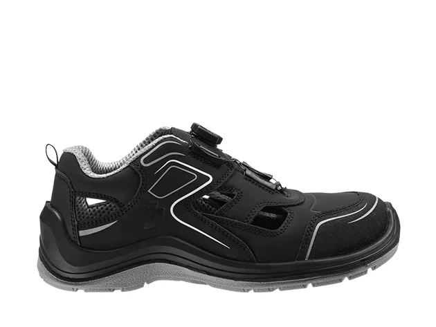 Flow S1P Sandal TLS Zwart voorkant