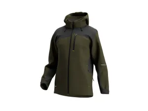 Kasai Softshell Jacket M Khaki / Donkergrijs voorkant