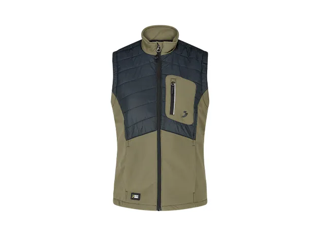 Oak Body Warmer W Khaki / Zwart voorkant