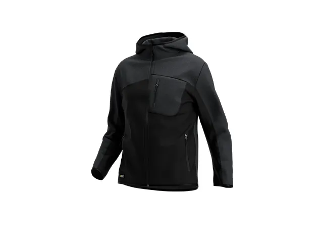 Oak Hoodie Men Zwart / Donkergrijs voorkant