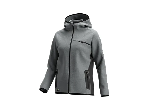 Oak Hoodie W Lichtgrijs / Donkergrijs voorkant