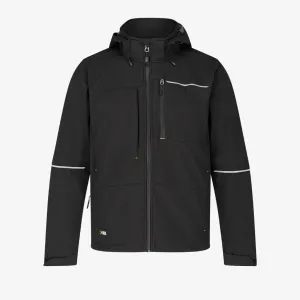 Oak Softshell Jacket M Zwart voorkant