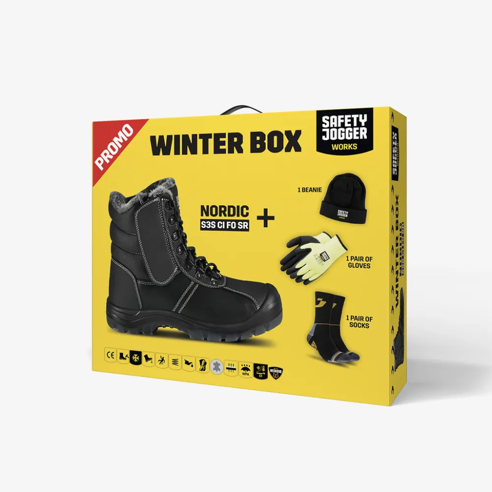 Winterbox Nordic Zwart voorkant