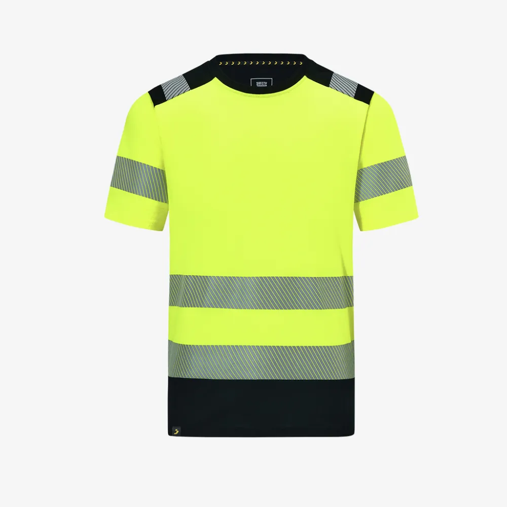 Scuti Cotton Tshirt Geel / Zwart voorkant