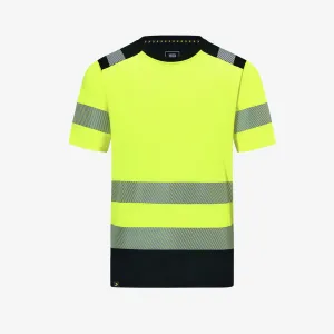 Scuti Cotton Tshirt Geel / Zwart voorkant