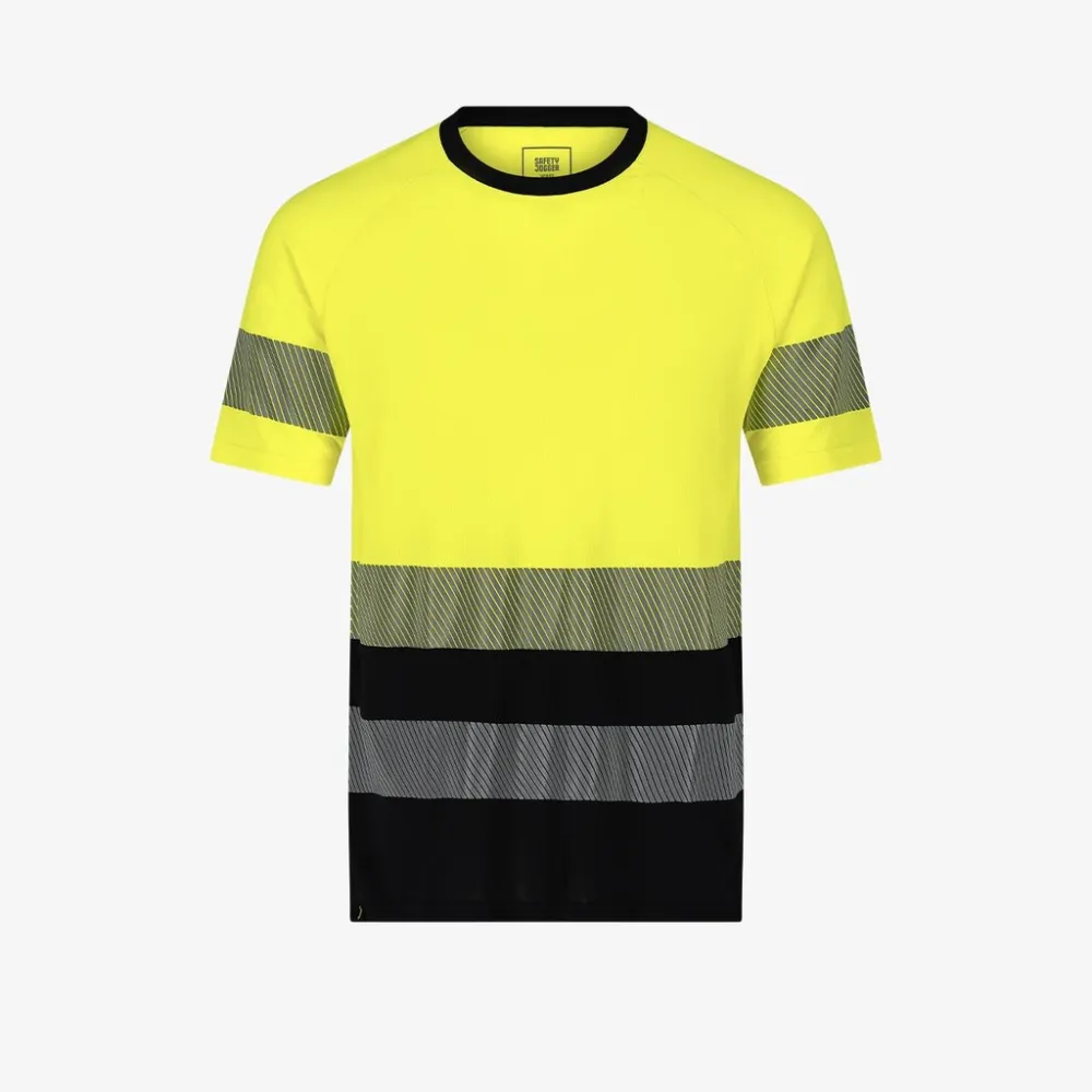 Scuti Tshirt M Geel / Zwart voorkant